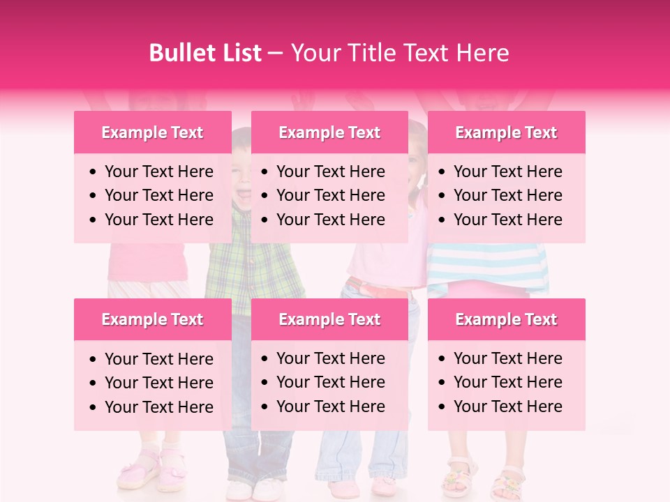 Schoolgirl Boy Background PowerPoint Template