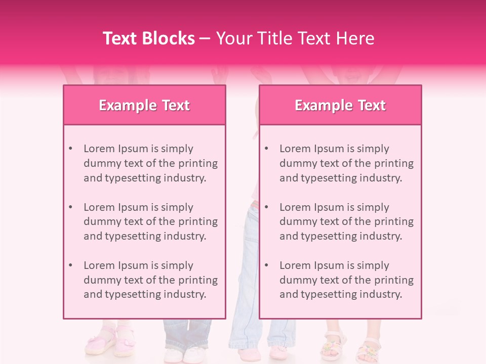 Schoolgirl Boy Background PowerPoint Template