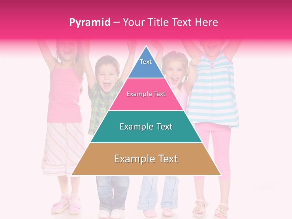 Schoolgirl Boy Background PowerPoint Template