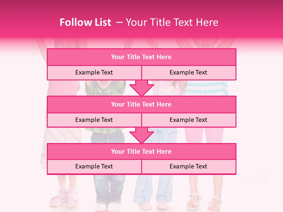 Schoolgirl Boy Background PowerPoint Template