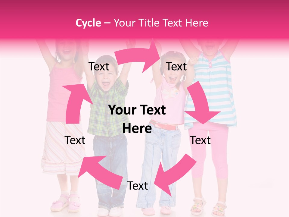 Schoolgirl Boy Background PowerPoint Template