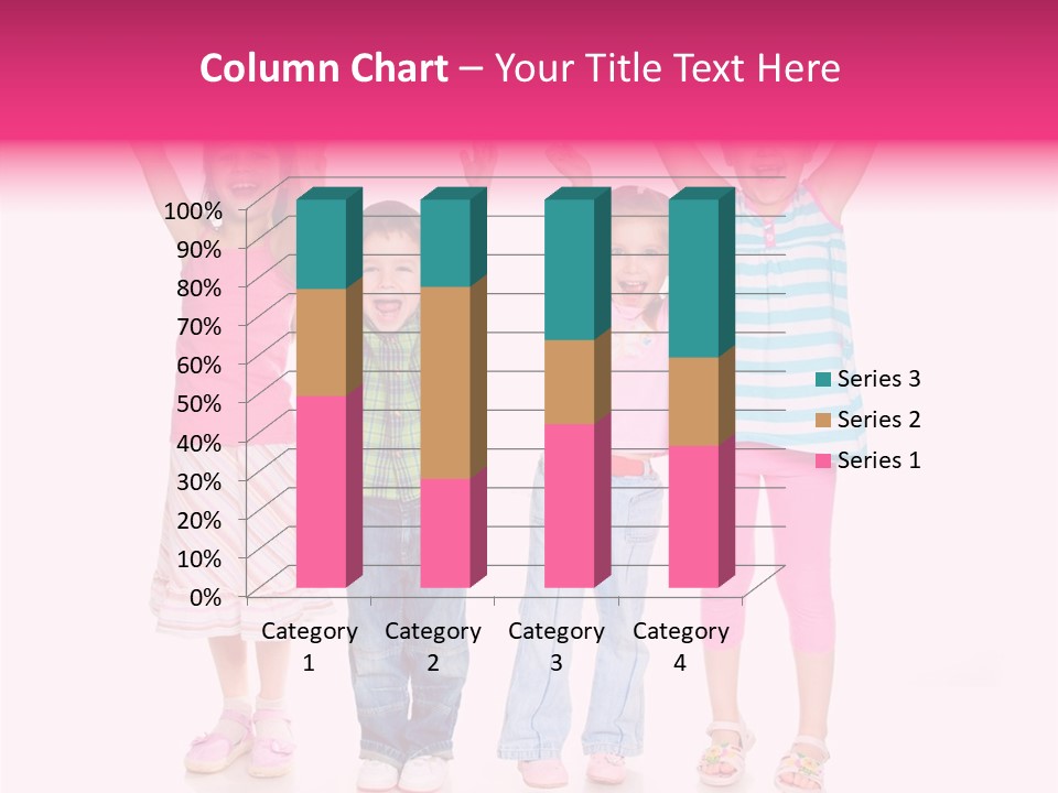 Schoolgirl Boy Background PowerPoint Template