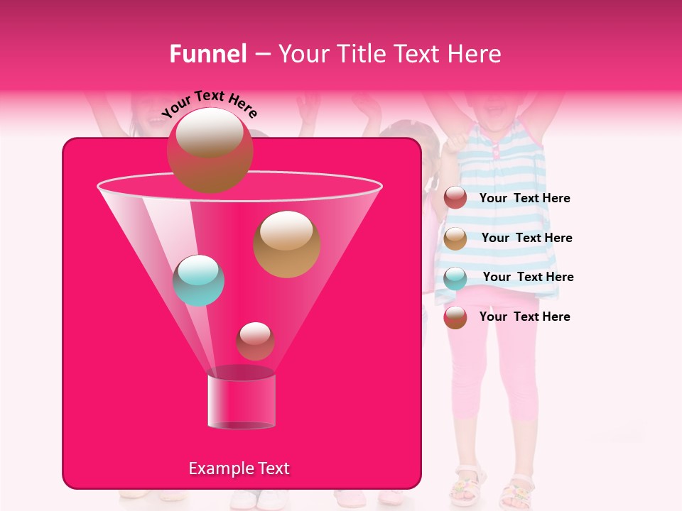 Schoolgirl Boy Background PowerPoint Template