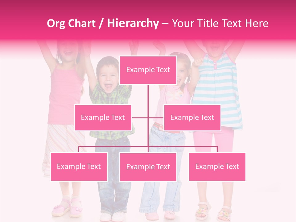 Schoolgirl Boy Background PowerPoint Template