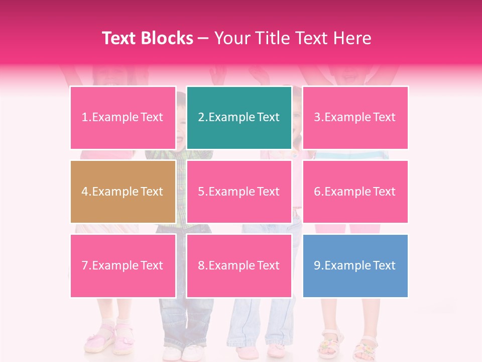 Schoolgirl Boy Background PowerPoint Template