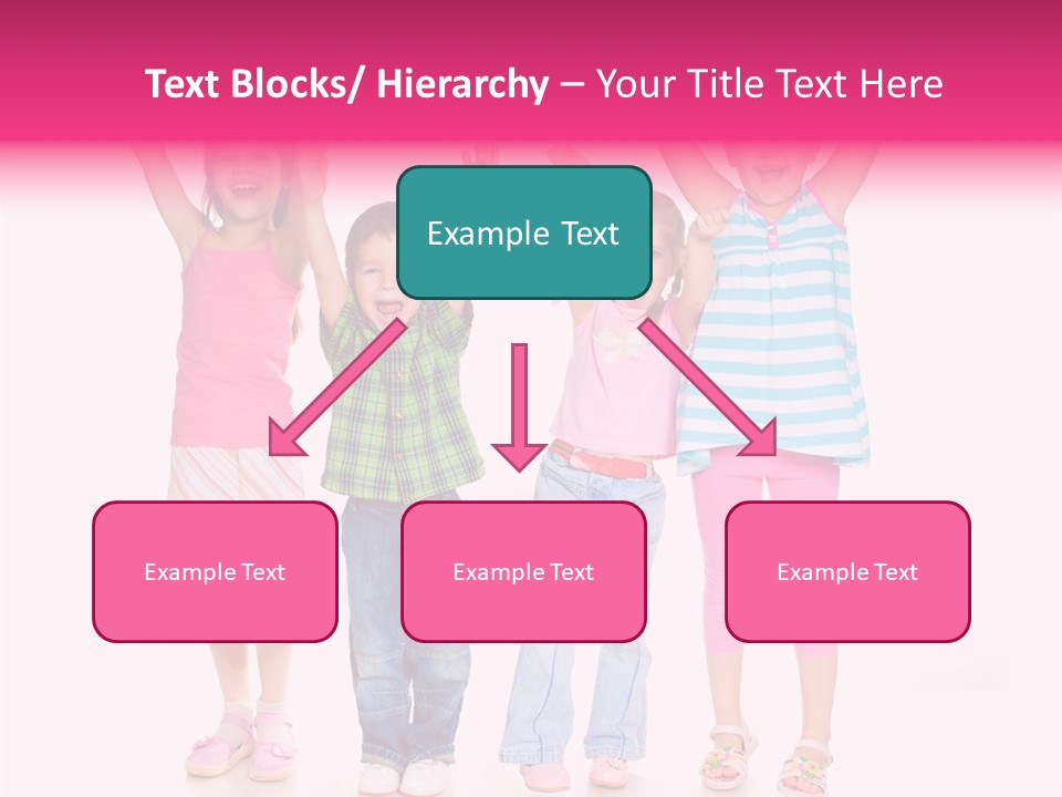 Schoolgirl Boy Background PowerPoint Template