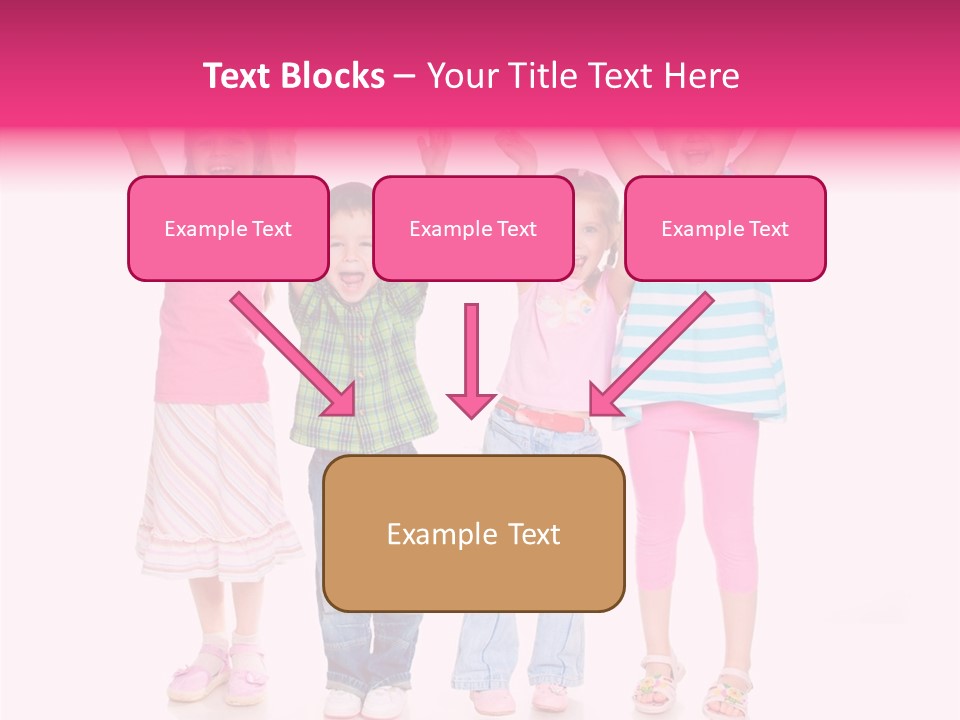 Schoolgirl Boy Background PowerPoint Template