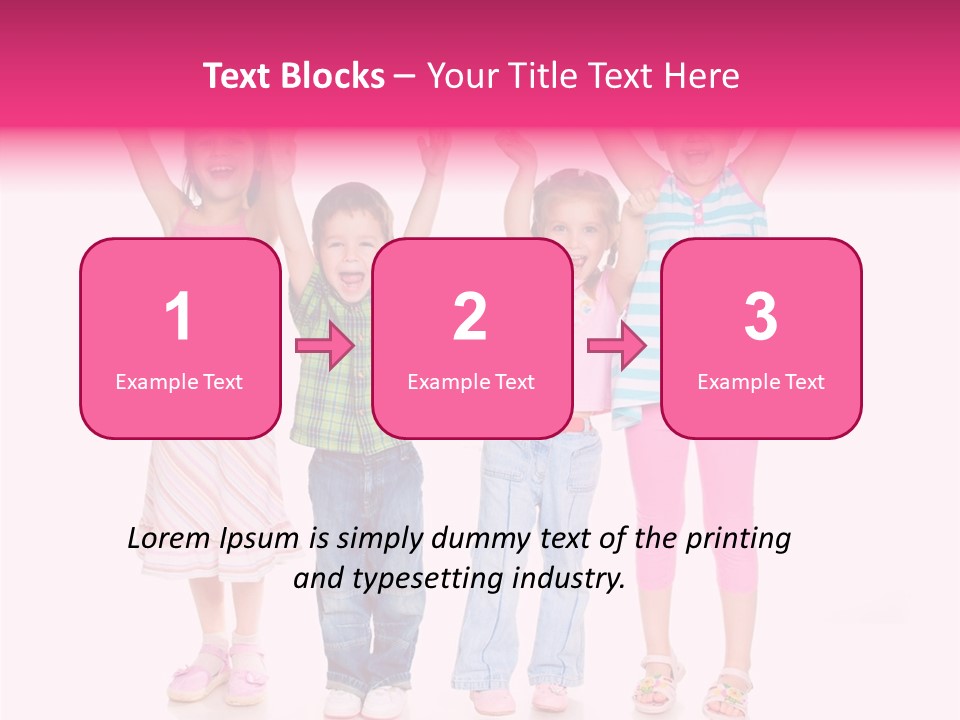 Schoolgirl Boy Background PowerPoint Template