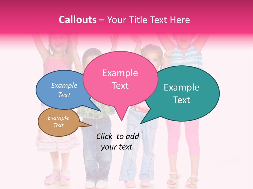 Schoolgirl Boy Background PowerPoint Template