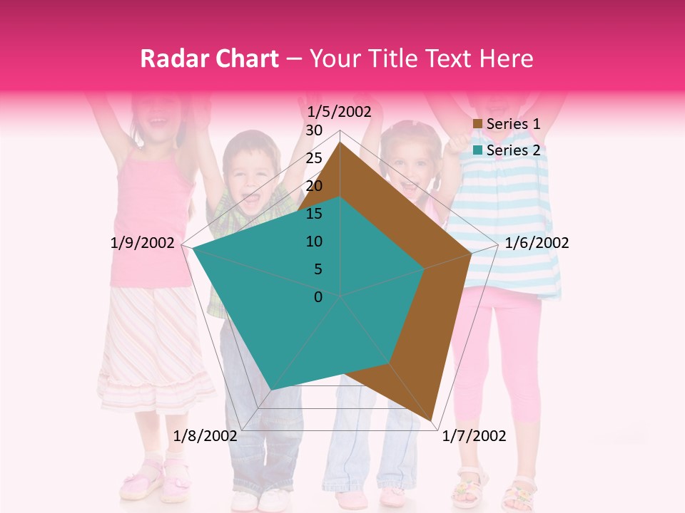 Schoolgirl Boy Background PowerPoint Template