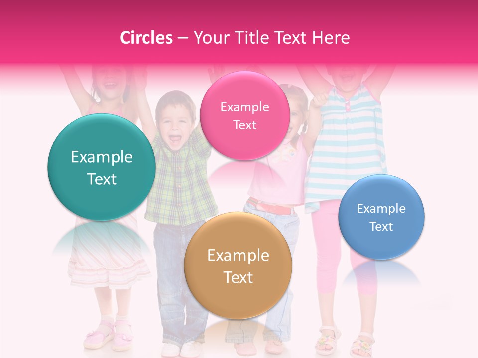 Schoolgirl Boy Background PowerPoint Template