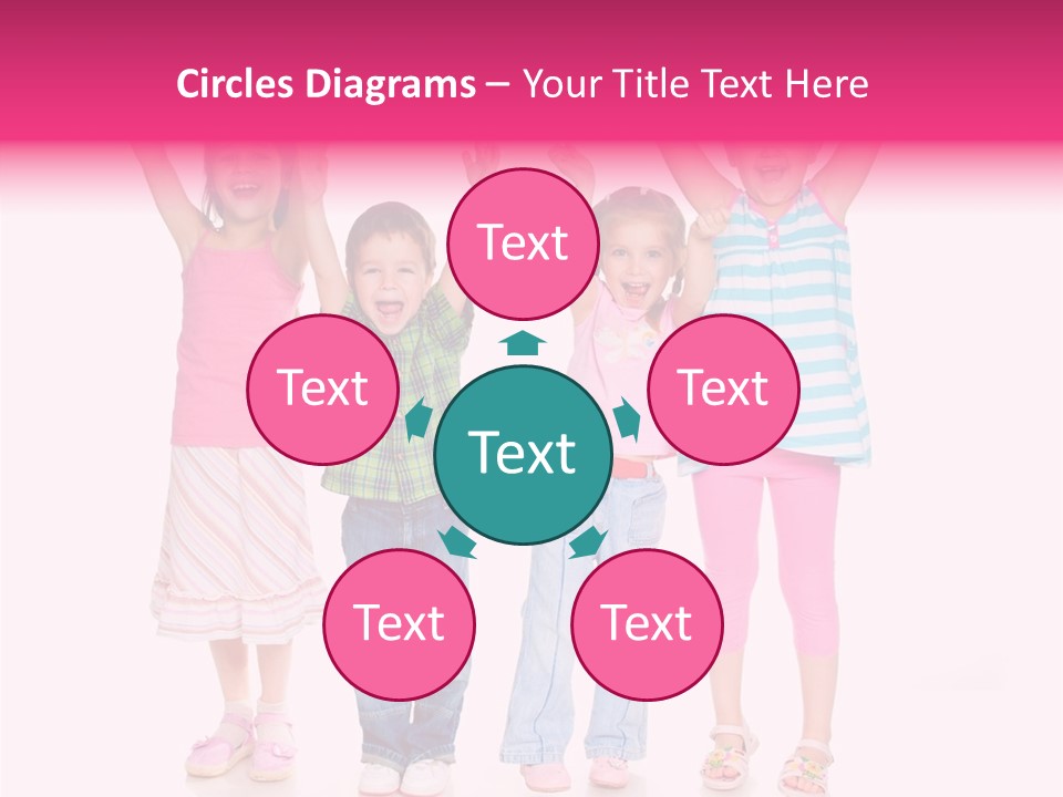 Schoolgirl Boy Background PowerPoint Template