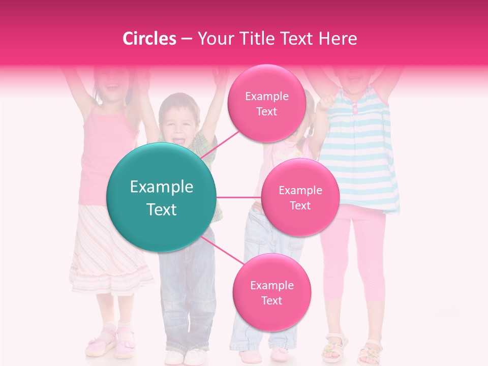 Schoolgirl Boy Background PowerPoint Template