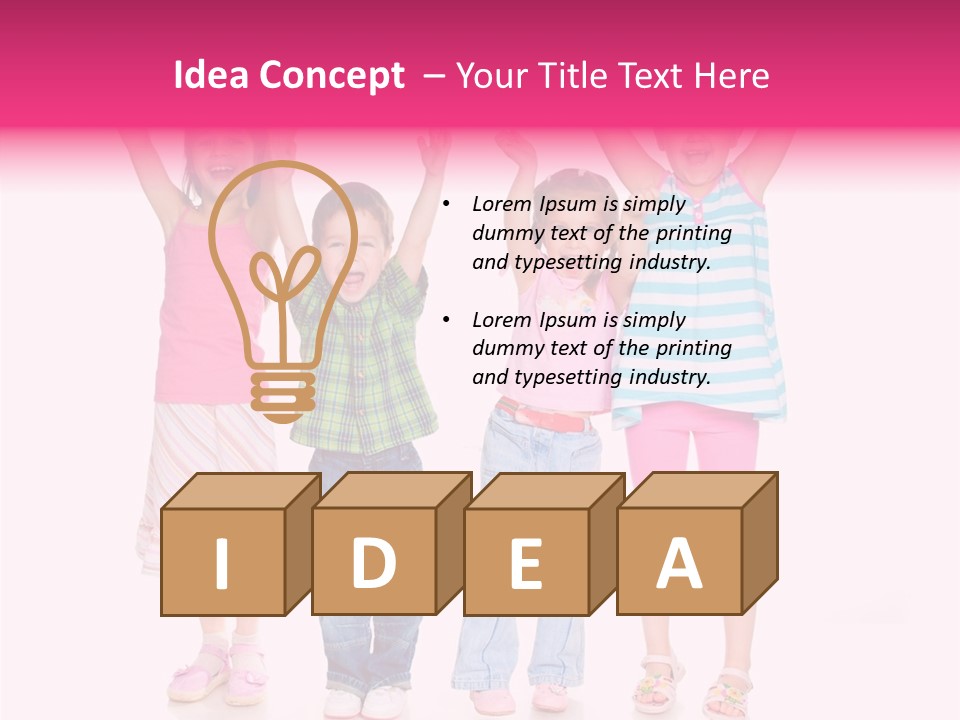 Schoolgirl Boy Background PowerPoint Template