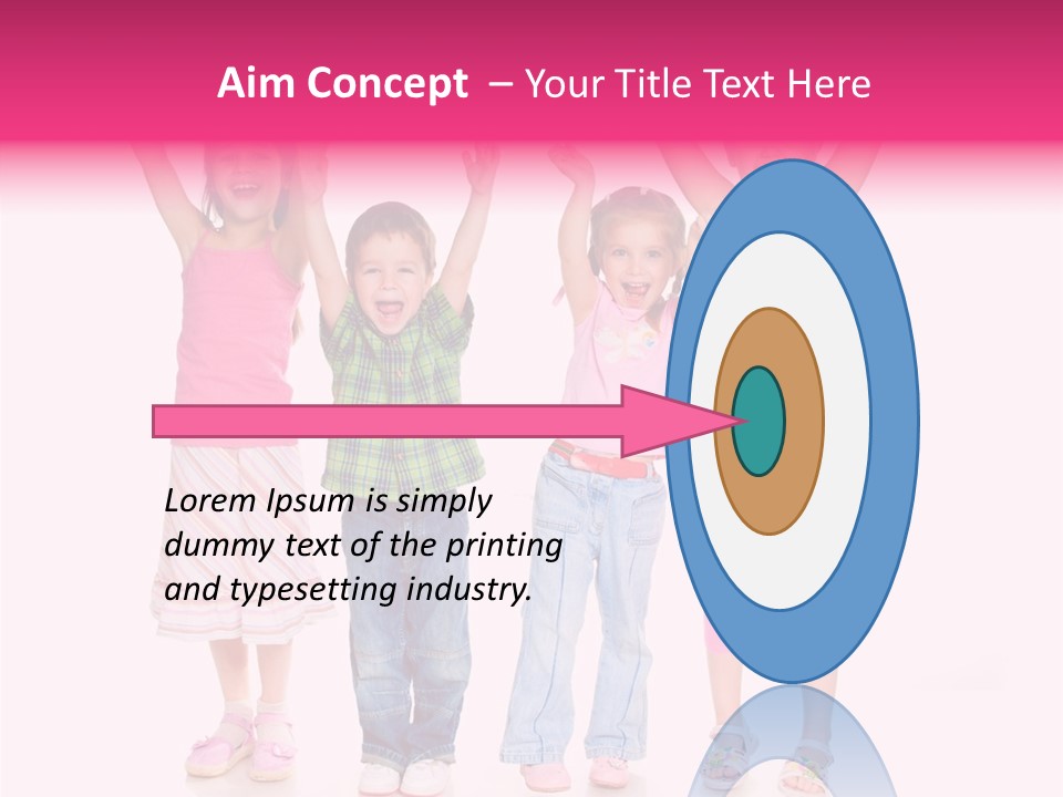 Schoolgirl Boy Background PowerPoint Template