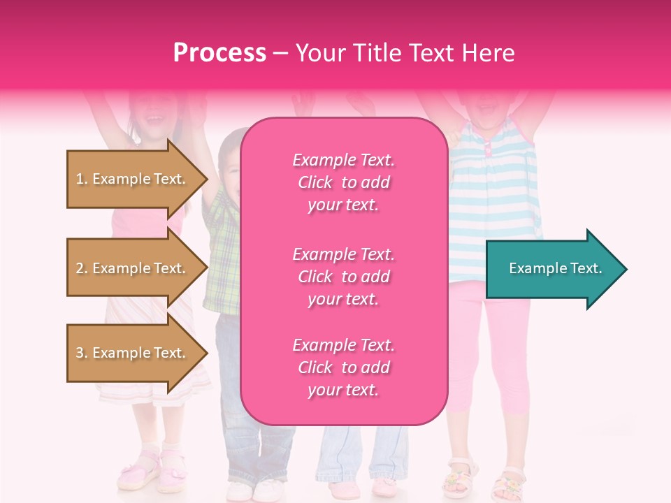 Schoolgirl Boy Background PowerPoint Template