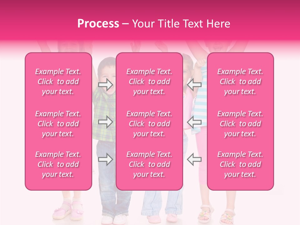 Schoolgirl Boy Background PowerPoint Template