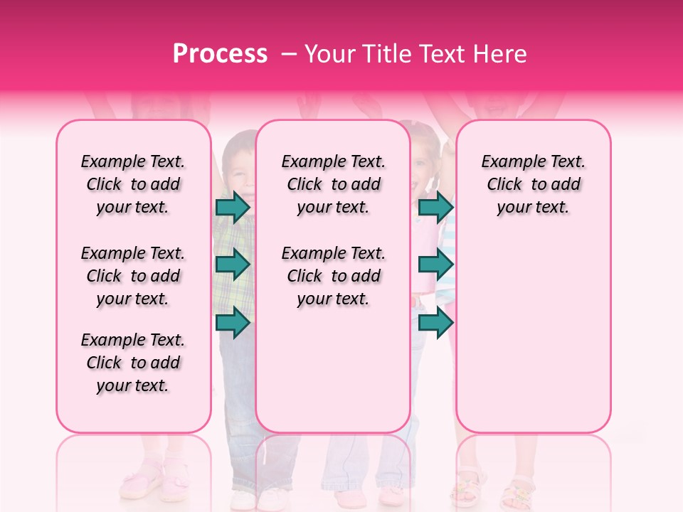 Schoolgirl Boy Background PowerPoint Template