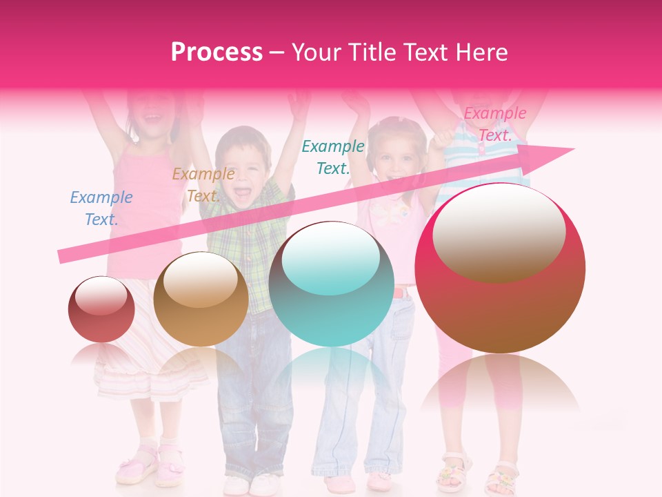 Schoolgirl Boy Background PowerPoint Template