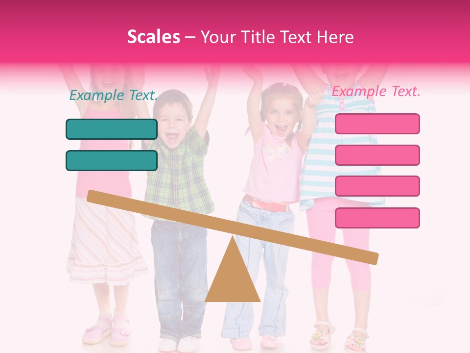 Schoolgirl Boy Background PowerPoint Template