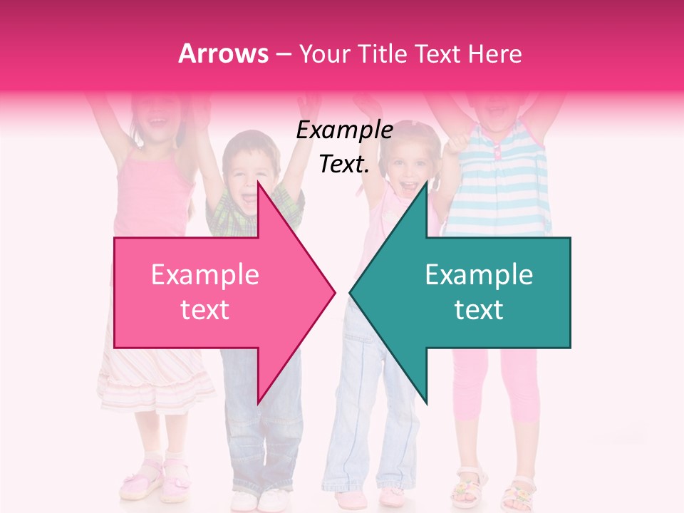 Schoolgirl Boy Background PowerPoint Template