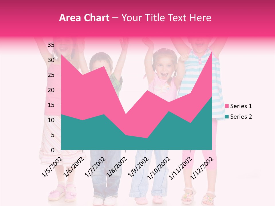 Schoolgirl Boy Background PowerPoint Template