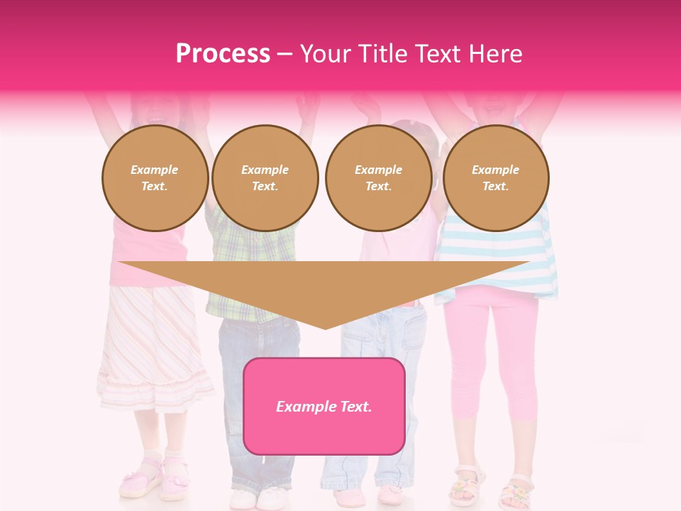 Schoolgirl Boy Background PowerPoint Template