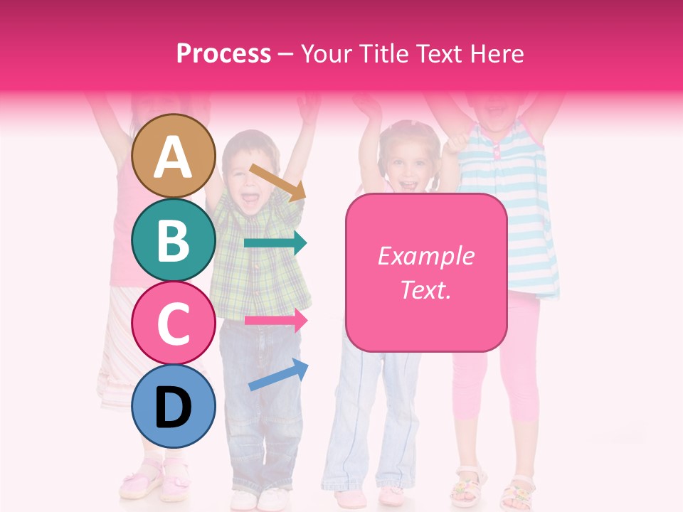 Schoolgirl Boy Background PowerPoint Template