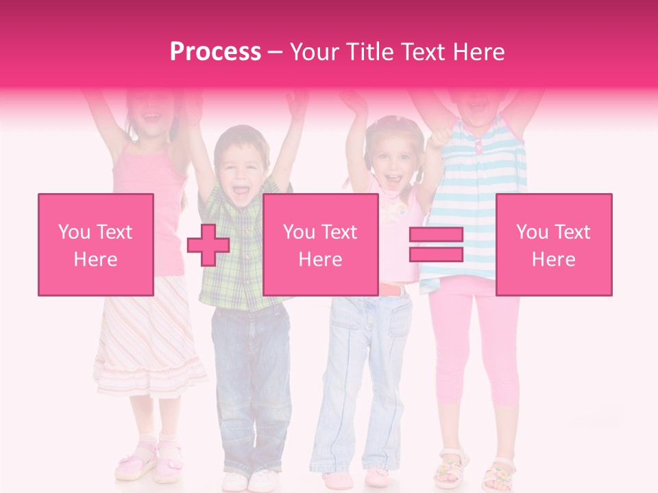 Schoolgirl Boy Background PowerPoint Template