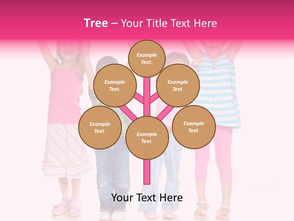 Schoolgirl Boy Background PowerPoint Template