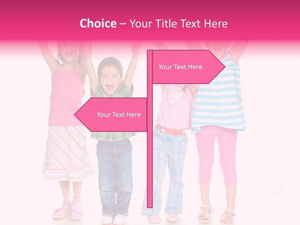 Schoolgirl Boy Background PowerPoint Template