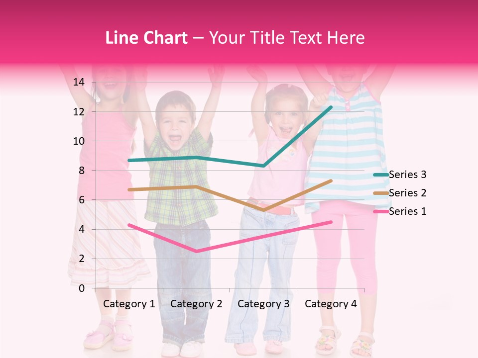 Schoolgirl Boy Background PowerPoint Template