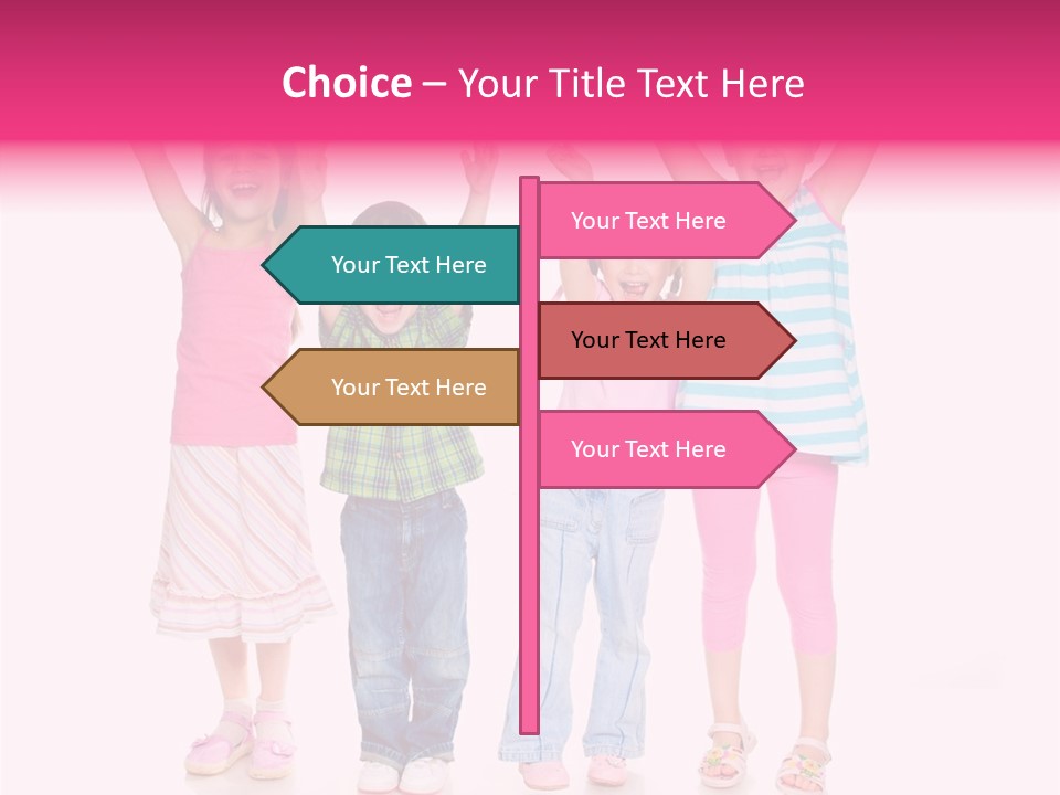 Schoolgirl Boy Background PowerPoint Template