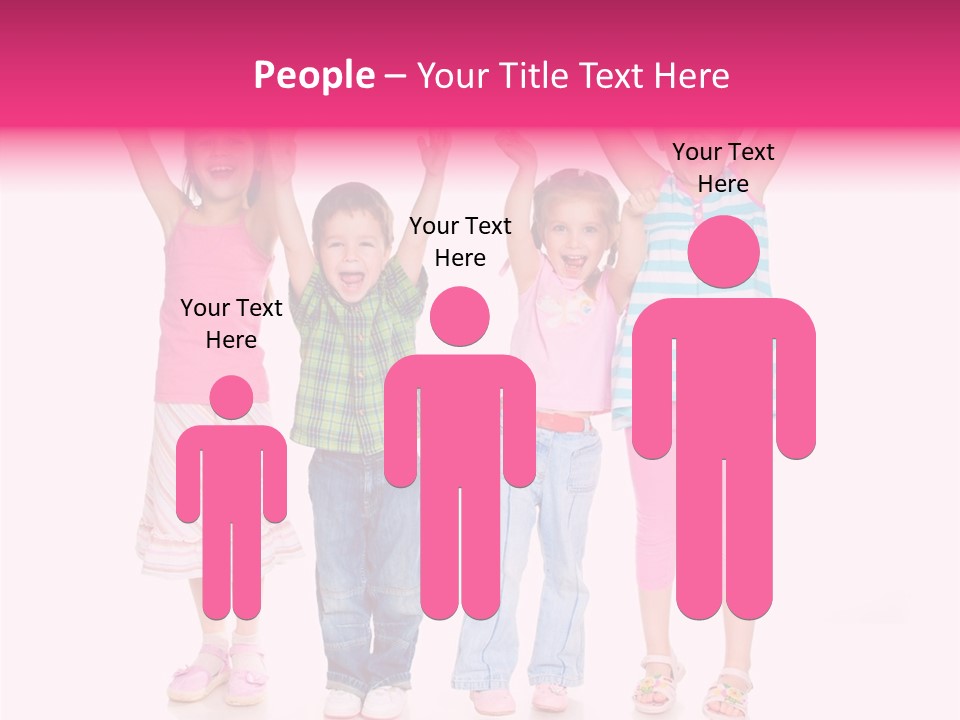 Schoolgirl Boy Background PowerPoint Template