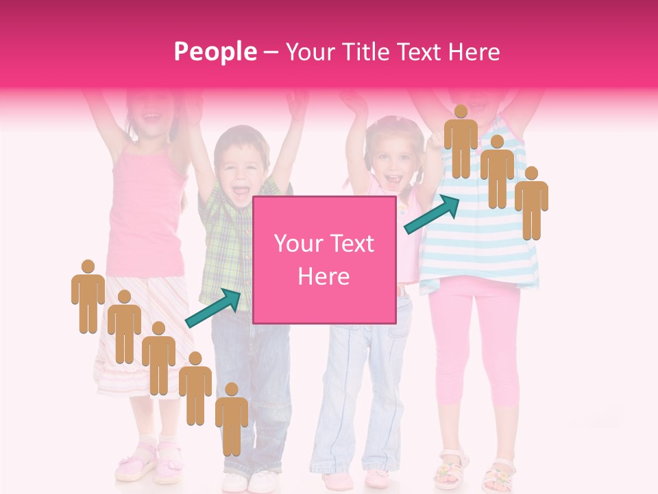 Schoolgirl Boy Background PowerPoint Template