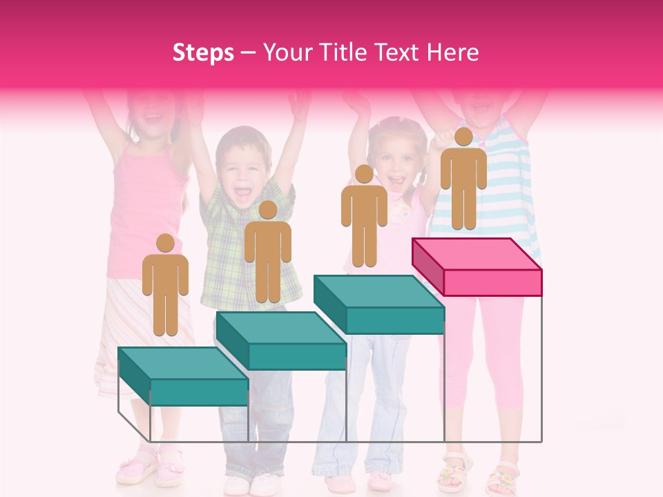 Schoolgirl Boy Background PowerPoint Template