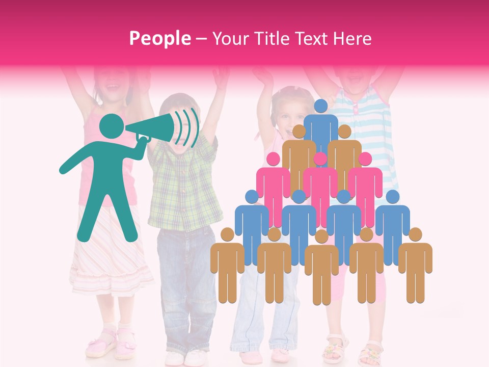 Schoolgirl Boy Background PowerPoint Template