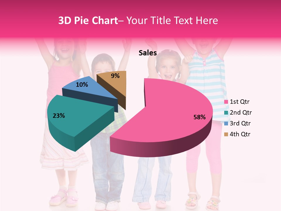 Schoolgirl Boy Background PowerPoint Template