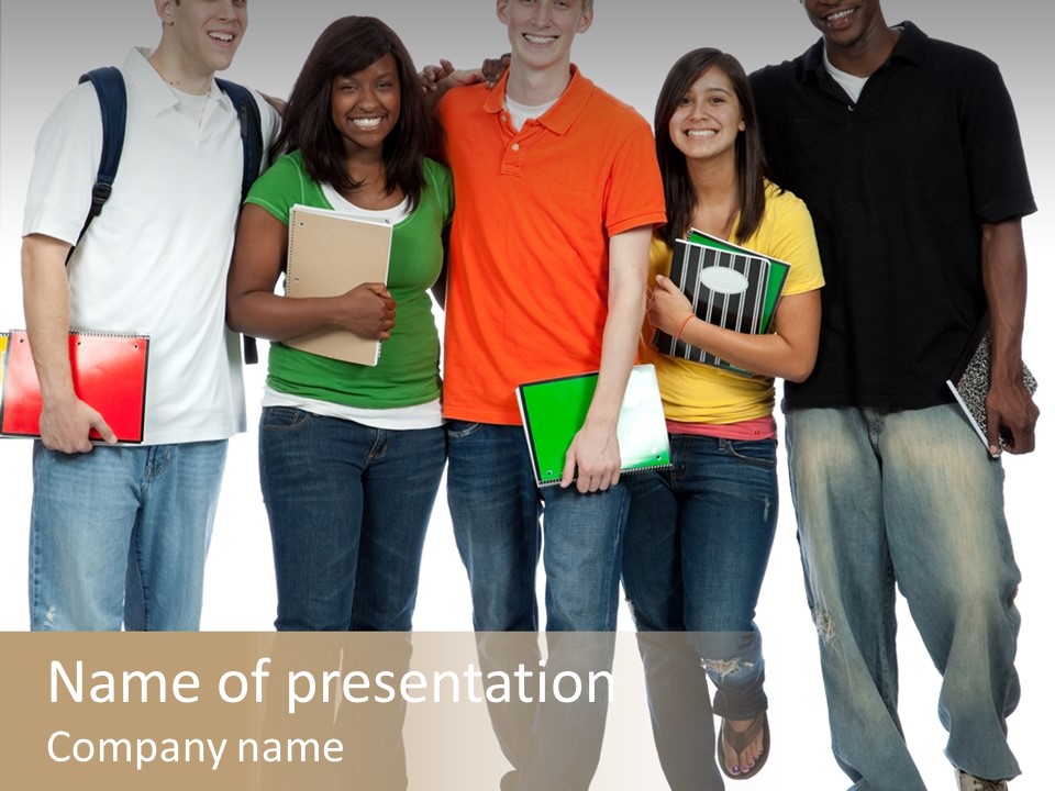 Teamwork Female Break PowerPoint Template