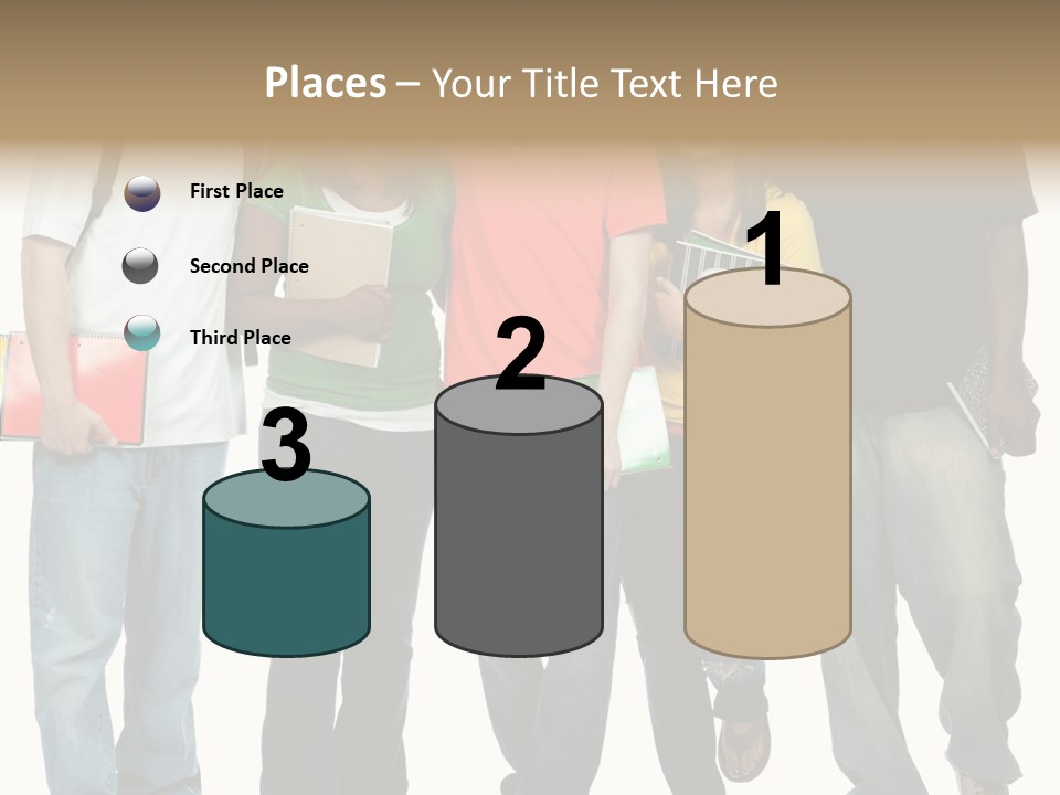 Teamwork Female Break PowerPoint Template