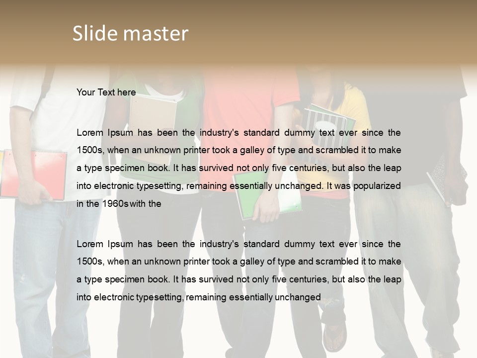 Teamwork Female Break PowerPoint Template