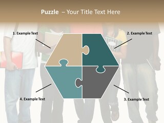 Teamwork Female Break PowerPoint Template