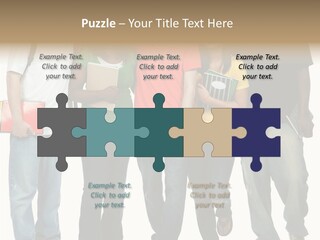 Teamwork Female Break PowerPoint Template