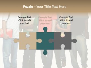Teamwork Female Break PowerPoint Template