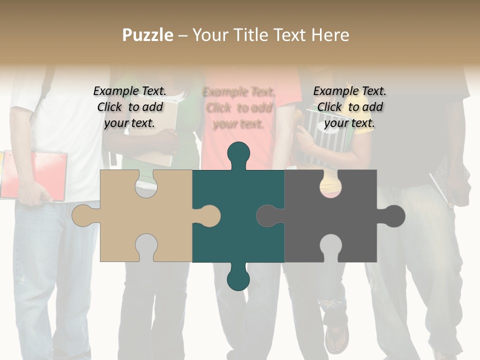 Teamwork Female Break PowerPoint Template