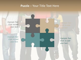 Teamwork Female Break PowerPoint Template