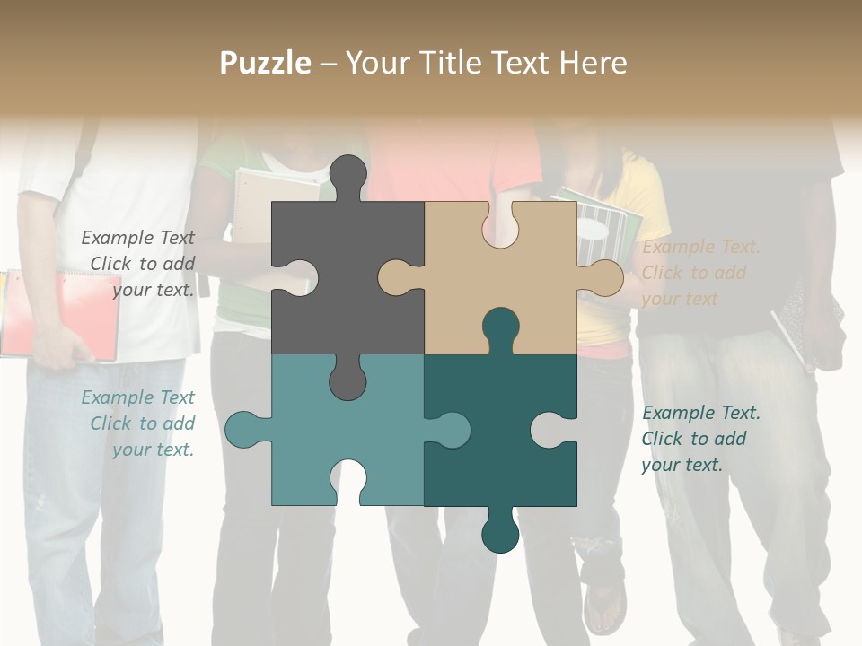 Teamwork Female Break PowerPoint Template