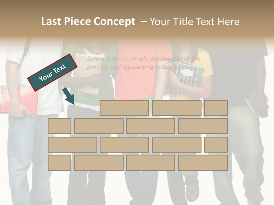 Teamwork Female Break PowerPoint Template