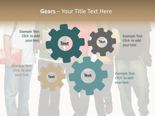 Teamwork Female Break PowerPoint Template