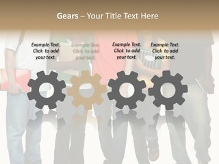Teamwork Female Break PowerPoint Template
